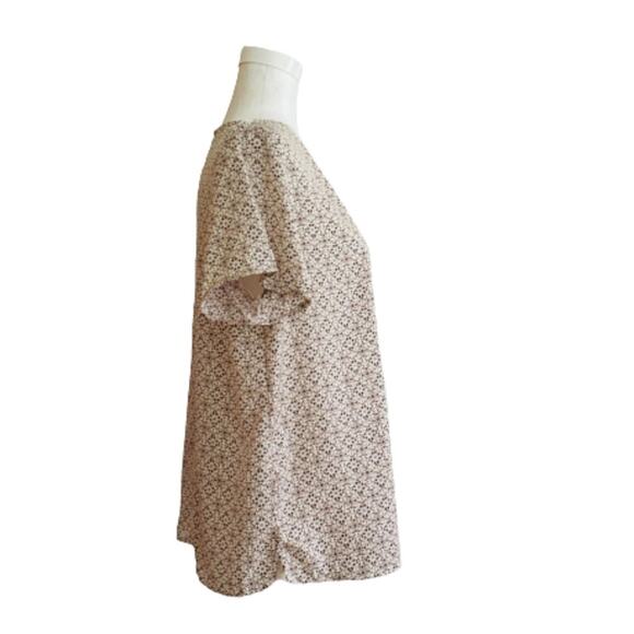 Banana Republic Top Blouse Crew Neck Short Sleeve Summer Office Medium NEW - Picture 4 of 12